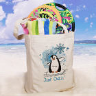 Just Chillin Canvas Personalized Tote Bag